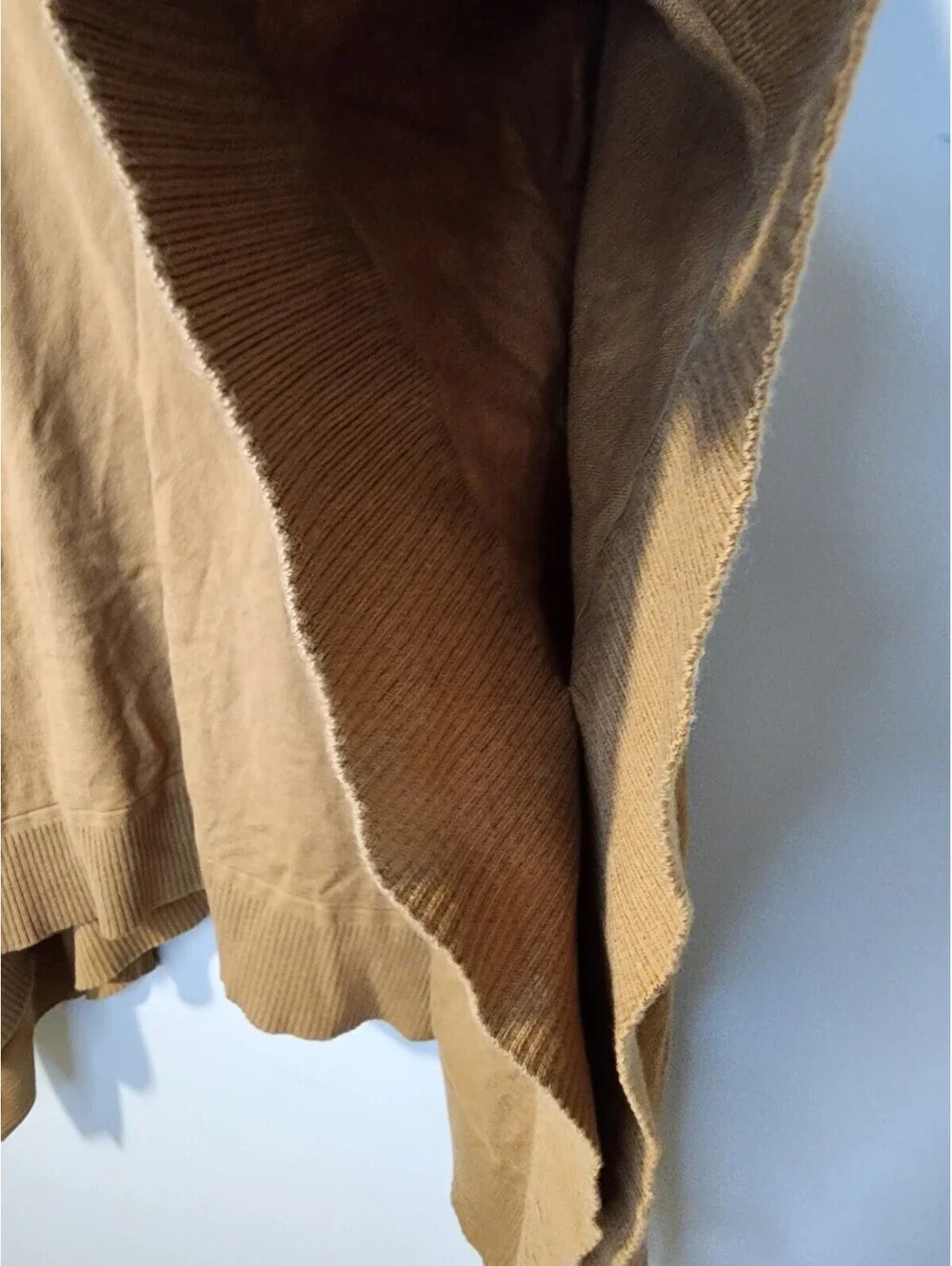 Michael Kors Camel Turtleneck Poncho Sweater S/M